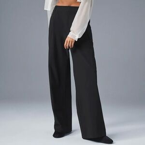 ALO Yoga Black Wide Leg High-Waisted Pants